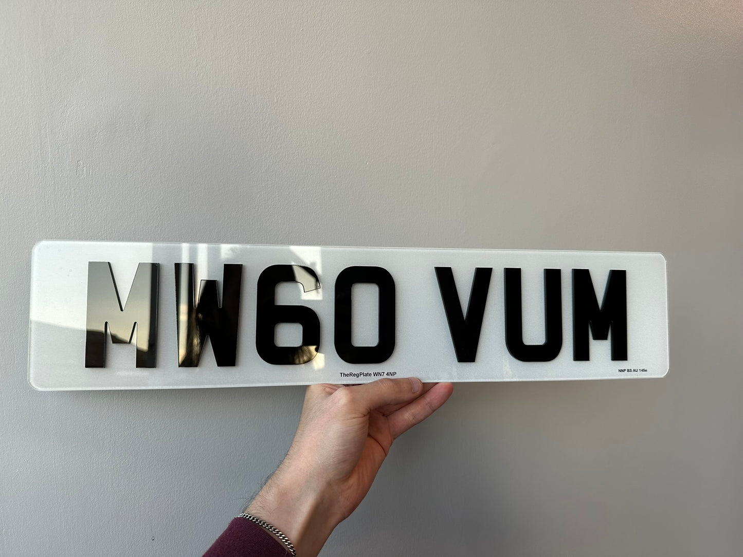 4D Number Plate