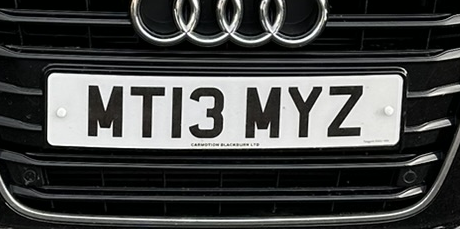 Standard Number Plate